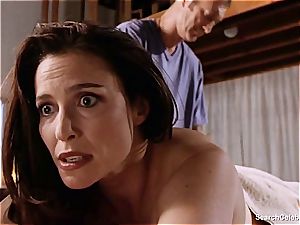 beautiful Mimi Rogers gets her entire body fumbled